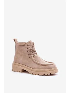 Dámské Boty Na Zip Bežové model 21636271 - Boto