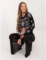 Sweter MI SW model 21795626 czarny - FPrice Sweter MI SW model 21795626 czarny - FPrice