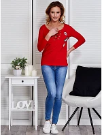 Bluzka PL BZ model 22556654 czerwony - FPrice Bluzka PL BZ model 22556654 czerwony - FPrice