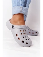 Dámské Nazouváky šedé Pěnové Crocsy EVA Dámské Nazouváky šedé Pěnové Crocsy EVA