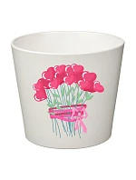 SRDÍČKOVÁ KYTICE - malý květináč 