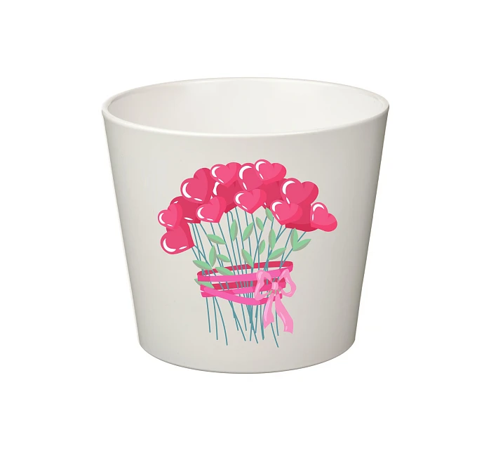 SRDÍČKOVÁ KYTICE - malý květináč 