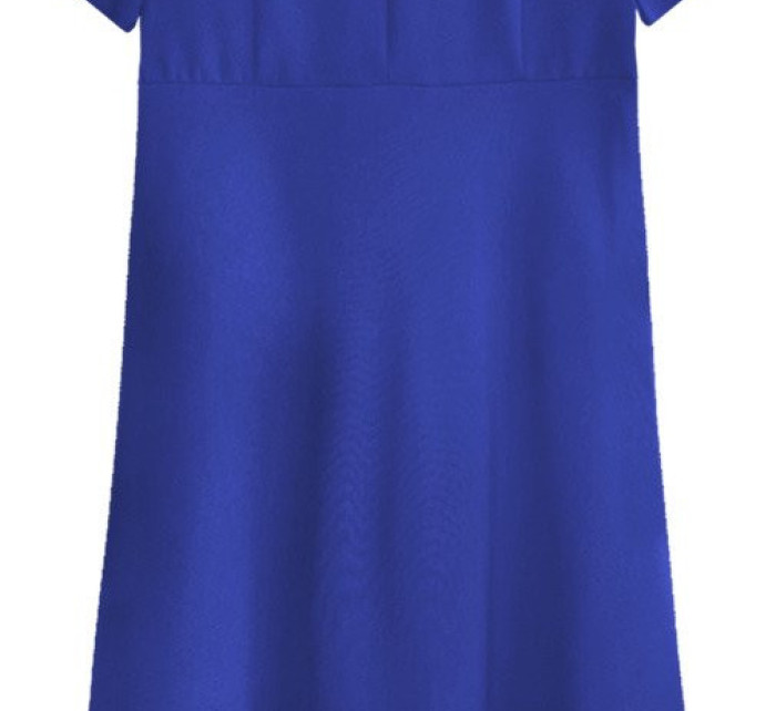 Trapézové šaty v chrpové barvě (436ART)