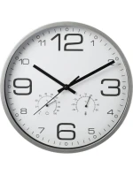 NÁSTĚNNÉ HODINY 30CM S TEPLOMĚREM BÍLÉ NÁSTĚNNÉ HODINY 30CM S TEPLOMĚREM BÍLÉ