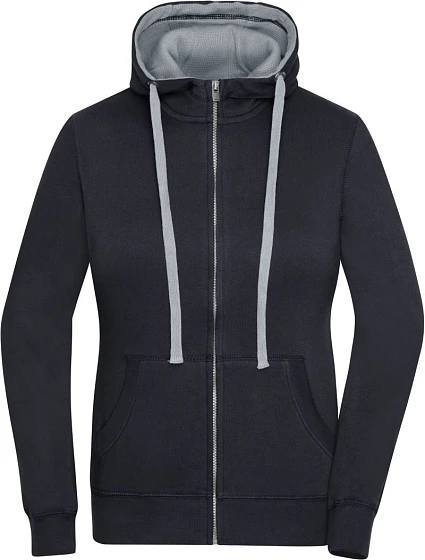 Daiber JN 962 Dámská mikina s kapucí "Lifestyle" 02.0962 black/grey heather Daiber JN 962 Dámská mikina s kapucí "Lifestyle" 02.0962 black/grey heather