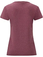 Fruit of the Loom Lady-Fit Valueweight T Dámské tričko 16.1372 heather burgundy