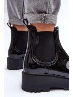 Lakované Kalhoty Boty Na Platformě Big Star model 21635193 Černé - Big Star Shoes Lakované Kalhoty Boty Na Platformě Big Star model 21635193 Černé - Big Star Shoes