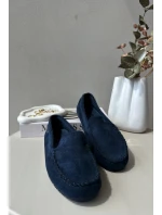 Dámské mokasíny z ekologického semiše černé Amrutia Dámské mokasíny z ekologického semiše černé Amrutia