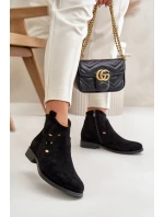 Dámské Botky S Na Zip Černé model 21668174 - S.Barski