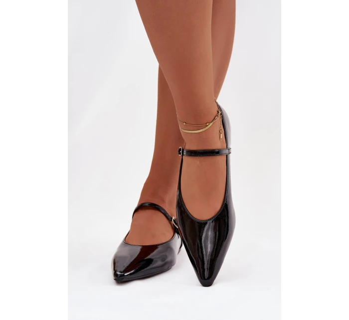 Lakované baleríny s páskem černé model 21772392 - Boto Lakované baleríny s páskem černé model 21772392 - Boto