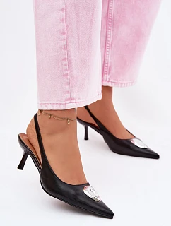 Dámské sandály na podpatku s ozdobným detailem Isadora