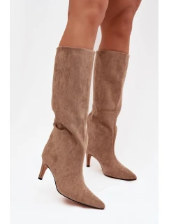 Kozačky na podpatku model 221146 Step in style