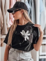 Dámské tričko oversize s 3D efektem černé Dstreet model 21983074 - FashionStreet Dámské tričko oversize s 3D efektem černé Dstreet model 21983074 - FashionStreet