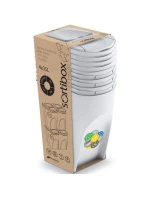 ODPADKOVÉ KOŠE 35 L SORTIBOX SET4 BALENÍ DIETNÍ ŠEDÁ