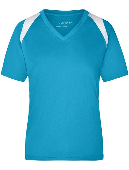 Daiber JN 396 Dámské běžecké tričko 02.0396 turquoise/white Daiber JN 396 Dámské běžecké tričko 02.0396 turquoise/white