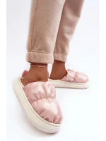 Lesklé Dámské Pantofle Růžové Big Star model 21637406 - Big Star Shoes Lesklé Dámské Pantofle Růžové Big Star model 21637406 - Big Star Shoes