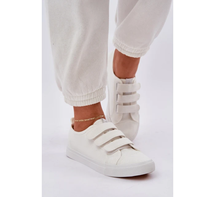 Nízké Tenisky Na Suchý Zip Bílé model 21684221 - Boto Nízké Tenisky Na Suchý Zip Bílé model 21684221 - Boto