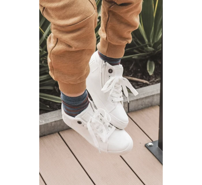 Dětské klasické vysoké tenisky Big Star LL374002 Bílá