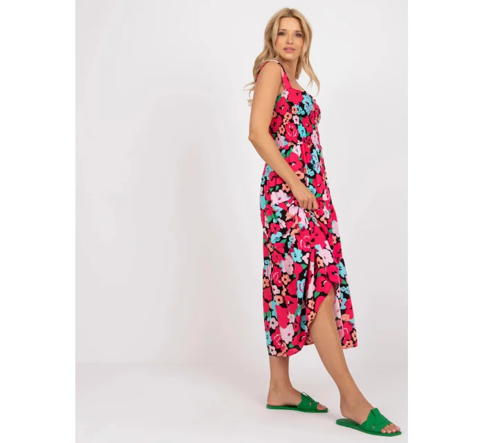 Dámské šaty RO SK 8007 1.03P černá a růžová - FPrice