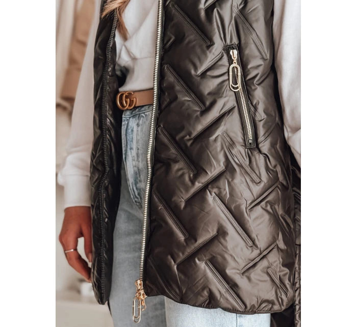 Dámská přechodná prošívaná vesta černá Dstreet model 21987067 - FashionStreet
