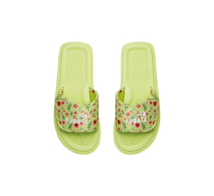 Kubota klopy na suchý zip vícebarevné květinově zelené K25SS-100-001-18-1