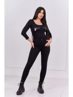 Body s potiskem pistole černé