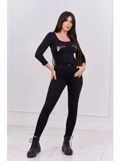 Body s potiskem pistole černé