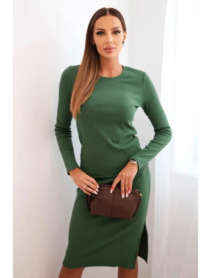 Dámský bavlněný komplet pruhovaná blůza a tužková sukně tmavě mátová Dámský bavlněný komplet pruhovaná blůza a tužková sukně tmavě mátová