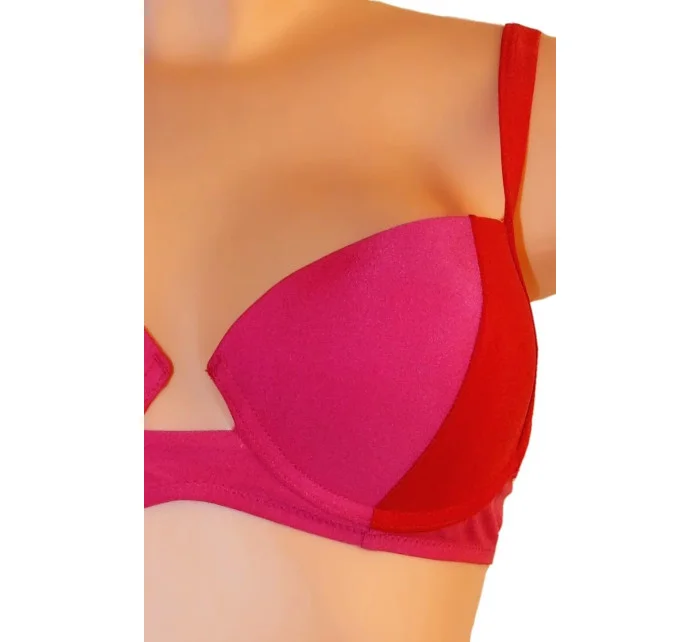 Dámské plavky dvoudílné bikiny 2COLOR dvoubarevné červené - Červená - OEM Dámské plavky dvoudílné bikiny 2COLOR dvoubarevné červené - Červená - OEM