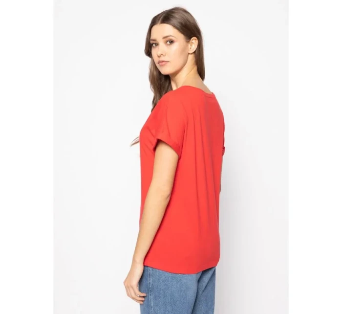 Dámské tričko  červená  model 9015205 - Emporio Armani