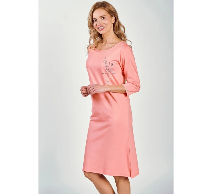 Dámská noční košile Ashley model 21817878 3/4 SXL Z25 - Taro
