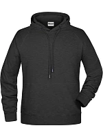 Pánská raglánová mikina s kapucí 02. black heather model 22435131 - Daiber Pánská raglánová mikina s kapucí 02. black heather model 22435131 - Daiber