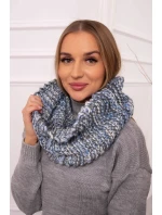 KN16 Dámská čepice modrá+grafitová