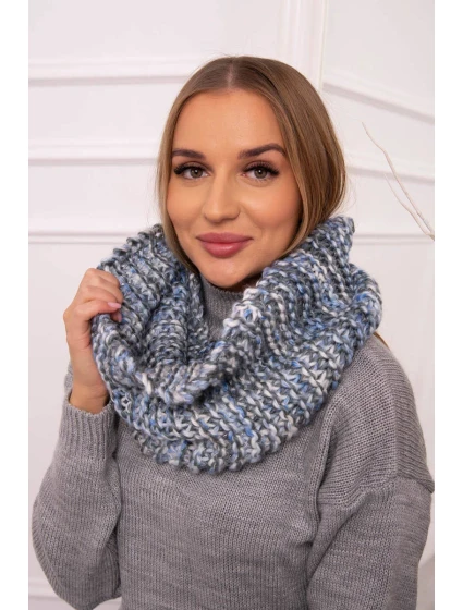 KN16 Dámská čepice modrá+grafitová