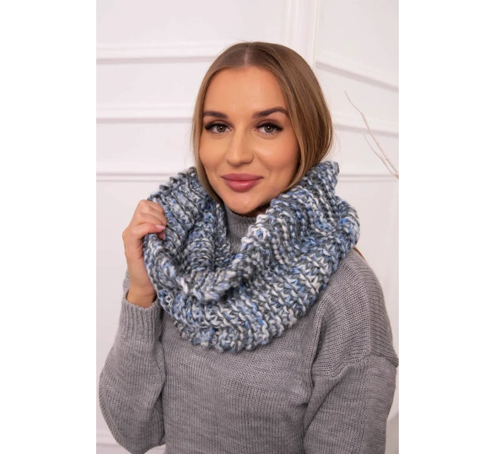 KN16 Dámská čepice modrá+grafitová