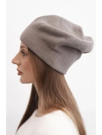 Dámská zimní čepice z vlny s a prodlouženými stranami fialová model 21865200 - K-Fashion