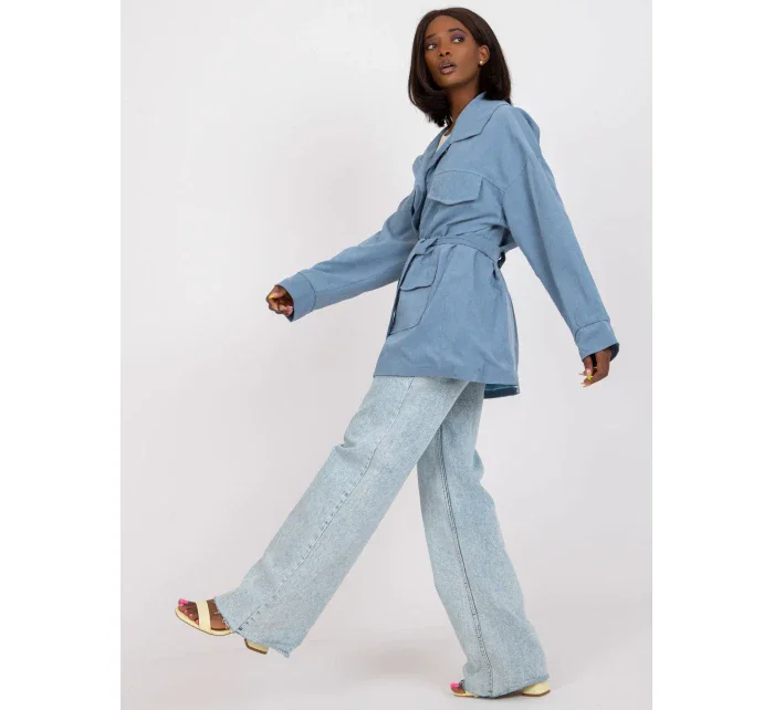 Dámský kabát EM EN 5422.22P tmavě modrý