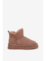 Dámské sněhule z přírodního semiše Vinceza – béžové Dámské sněhule z přírodního semiše Vinceza – béžové