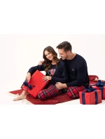 Pánské pyžamo model 19358954 tm. modré - Luna