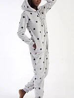 Dámský overal Puntík Šedá vzor - Vienetta