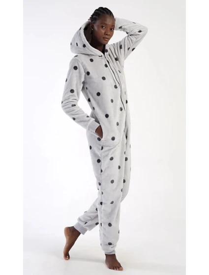 Dámský overal model 21820326 Šedá vzor - Vienetta