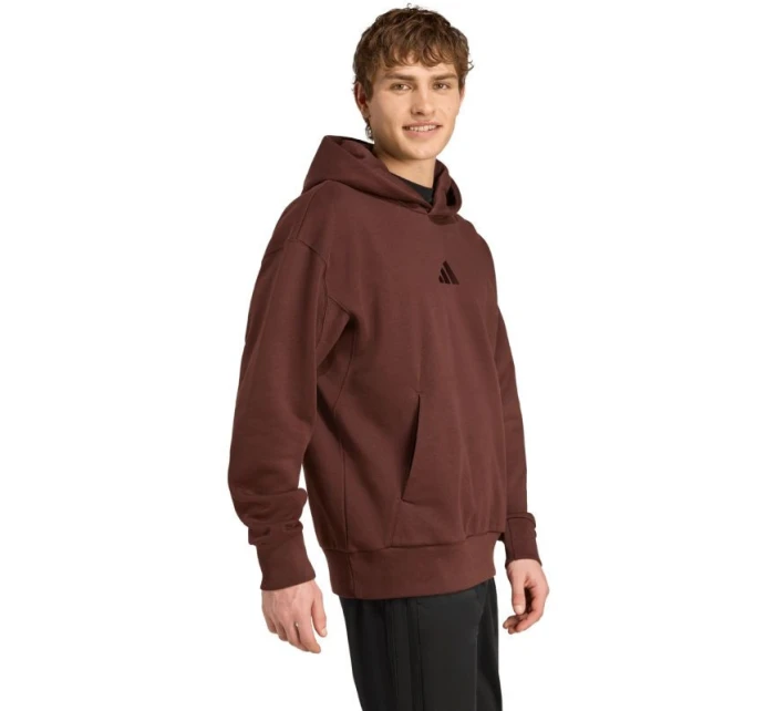 Pánská mikina model 22018579 Tmavě hnědá - ADIDAS