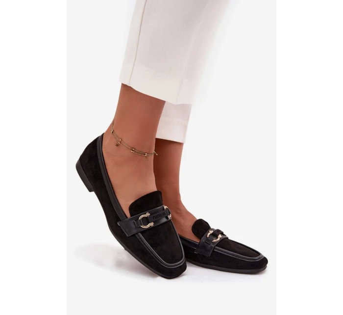 Dámské mokasíny model 22032242 černé - SWEET SHOES