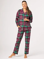 Pyžamo Key LNS 414 B26 dlouhé rukávy, velikosti S–XL, rozepínací