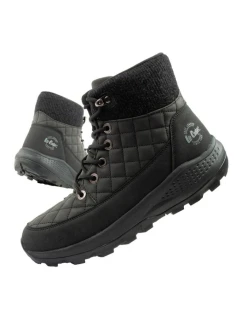 Lee Cooper dámská zimní trekingová sportovní obuv zateplená černá ekologická kůže dámské