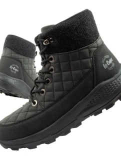 Lee Cooper dámská zimní trekingová sportovní obuv zateplená černá ekologická kůže dámské