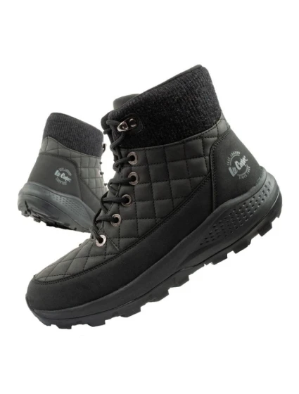 dámská zimní trekingová sportovní obuv zateplená černá model 21409175 kůže dámské - Lee Cooper