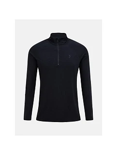 Termotriko PEAK PERFORMANCE Magic Half Zip Wool-blend Baselayer Men, černé