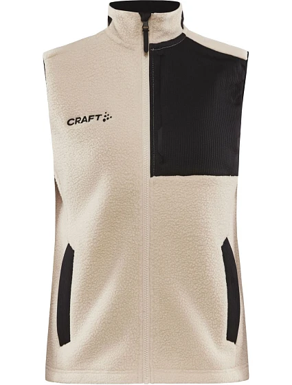 Craft Corporate ADV Pile Fleece Vest W Dámská fleecová vesta Sherpa 81.3811 ecru/black Craft Corporate ADV Pile Fleece Vest W Dámská fleecová vesta Sherpa 81.3811 ecru/black
