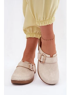 Dámské s přezkou  Světle béžové model 22094903 - Inblu